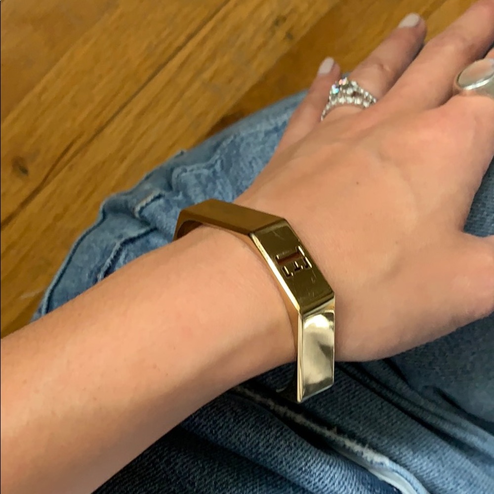 C Wonder E Initial Geo Stackable Bangle - image 2